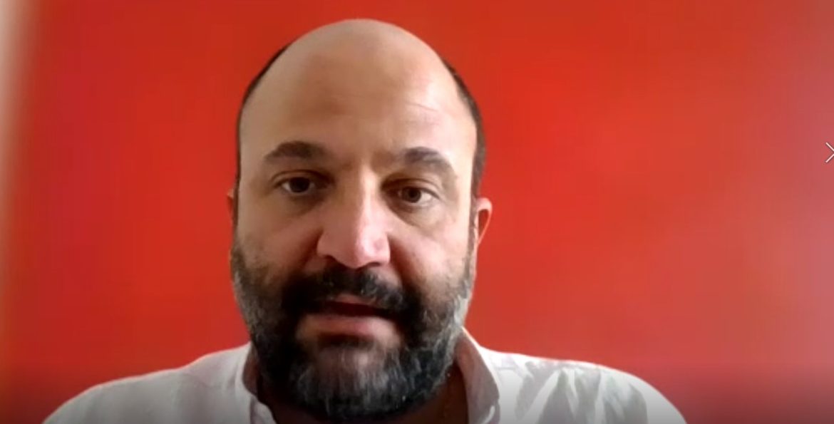 José Antonio Tuero, durante la entrevista