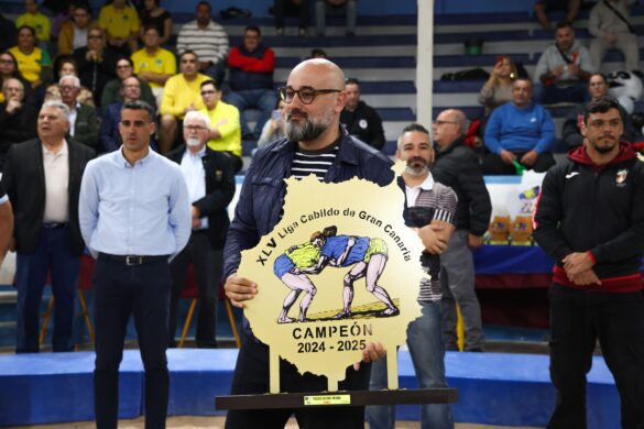 Las jovenes promesas de la lucha canaria brillan en las finales de la XLV Liga Cabildo de Gran Canaria