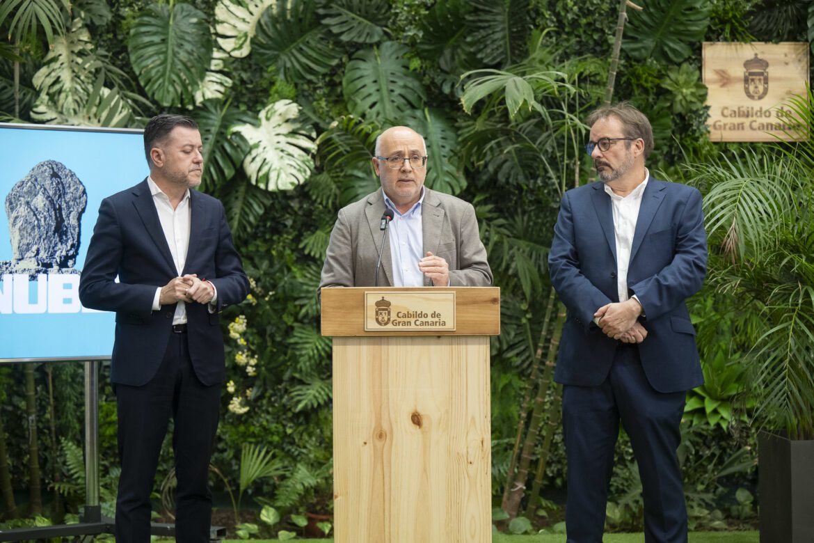 Sosa, Morales y García Brink, hoy en la rueda de prensa en el Cabildo. (1)